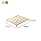 84.65 inch Wide Contemporary Bed Solid Wood Platform Bed Frame
