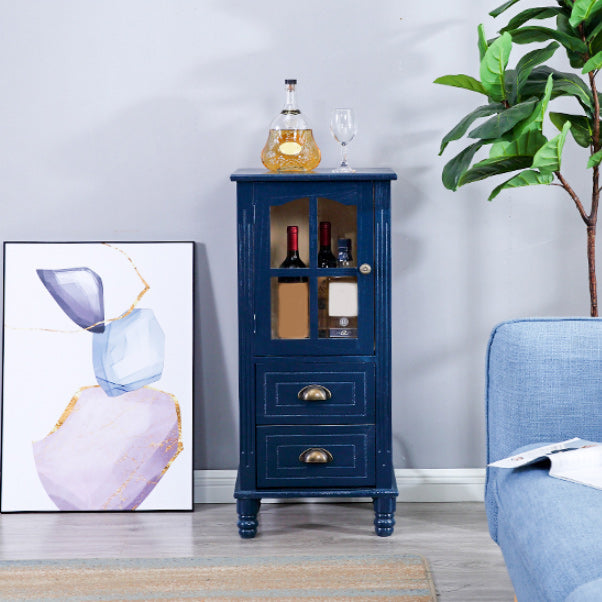 Cabinet d'accent moderne du milieu du siècle avec des jambes tournées en bois massif