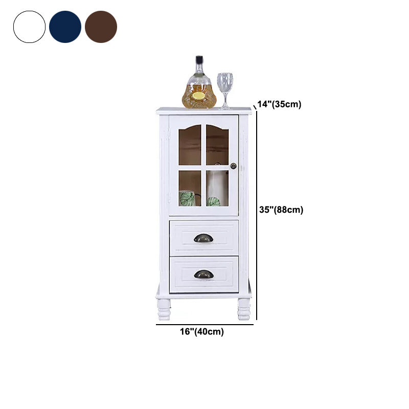 Cabinet d'accent moderne du milieu du siècle avec des jambes tournées en bois massif