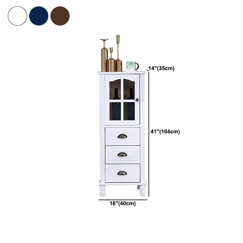 Cabinet d'accent moderne du milieu du siècle avec des jambes tournées en bois massif
