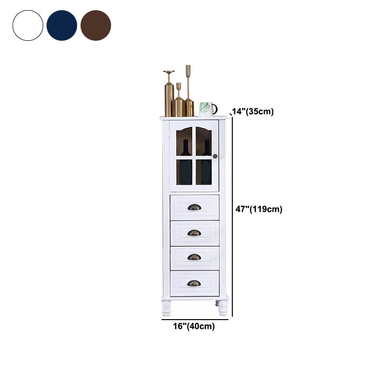 Cabinet d'accent moderne du milieu du siècle avec des jambes tournées en bois massif