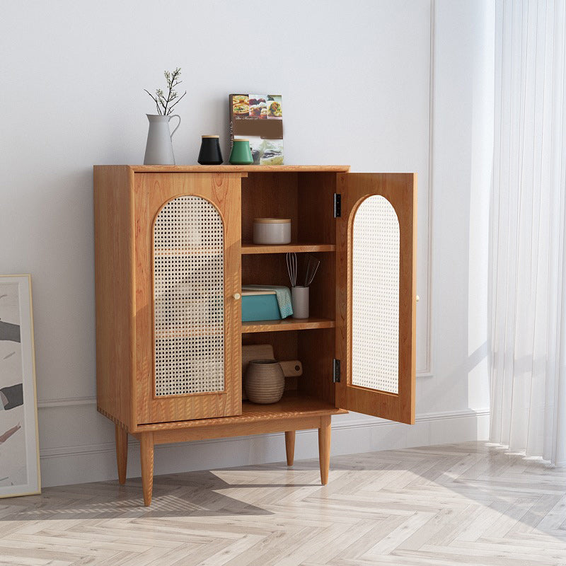 Mid-Century Modern Rectangle Accent Cabinet with Straight Legs