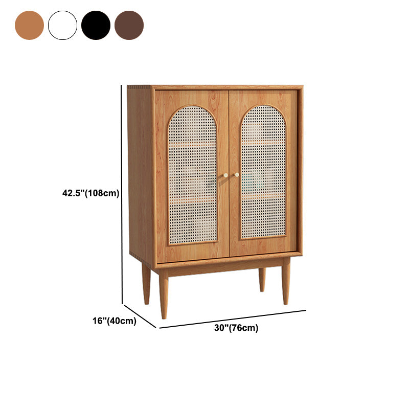 Mid-Century Modern Rectangle Accent Cabinet with Straight Legs