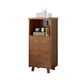 Mid-Century Modern Accent Chest with Drawers and Shelf in Brown Clearhalo 'Cabinets & Chests' 'cabinets_chests' 'furn' 'furn_cabinets_chests' 'Furniture' 'Living Room Furniture' 5995073