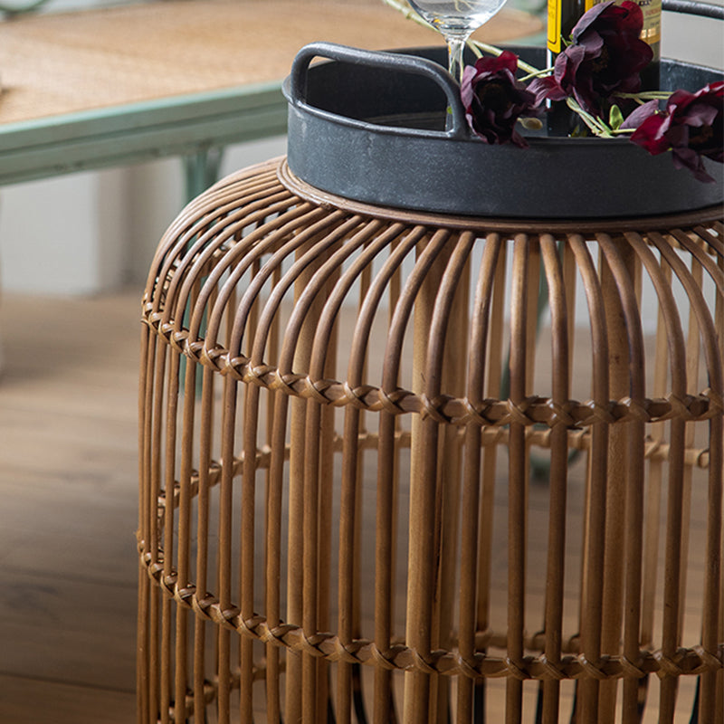 Paese francese tavolino rattan in difficoltà tavolino in metallo tavolo da cocktail