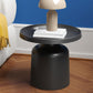 Mid-Century Iron Coffee Table Pedestal Round Tray Top Cocktail Table Set Clearhalo 'Coffee & Accent Tables' 'Coffee Tables' 'coffee_tables' 'furn' 'furn_coffee_tables' 'Furniture' 'Living Room Furniture' 5995134