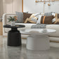 Mid-Century Iron Coffee Table Pedestal Round Tray Top Cocktail Table Set Clearhalo 'Coffee & Accent Tables' 'Coffee Tables' 'coffee_tables' 'furn' 'furn_coffee_tables' 'Furniture' 'Living Room Furniture' 5995135