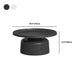Mid-Century Iron Coffee Table Pedestal Round Tray Top Cocktail Table Set Clearhalo 'Coffee & Accent Tables' 'Coffee Tables' 'coffee_tables' 'furn' 'furn_coffee_tables' 'Furniture' 'Living Room Furniture' 5995138