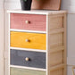Industrial Accent Chest with Drawers and Wooden Legs Rectangle Chest
