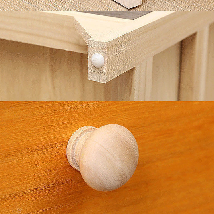 Industrial Accent Chest with Drawers and Wooden Legs Rectangle Chest