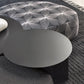 Mid-Century Modern Iron Coffee Table Black Round Cocktail Table Clearhalo 'Coffee & Accent Tables' 'Coffee Tables' 'coffee_tables' 'furn' 'furn_coffee_tables' 'Furniture' 'Living Room Furniture' 5995308