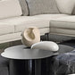 Mid-Century Modern Iron Coffee Table Black Round Cocktail Table Clearhalo 'Coffee & Accent Tables' 'Coffee Tables' 'coffee_tables' 'furn' 'furn_coffee_tables' 'Furniture' 'Living Room Furniture' 5995310