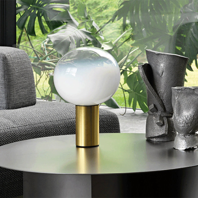 Mid-Century Modern Iron Coffee Table Black Round Cocktail Table Clearhalo 'Coffee & Accent Tables' 'Coffee Tables' 'coffee_tables' 'furn' 'furn_coffee_tables' 'Furniture' 'Living Room Furniture' 5995311