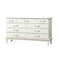 Modern Wooden Accent Chest with 9 Drawers with Cabriole Legs Chest