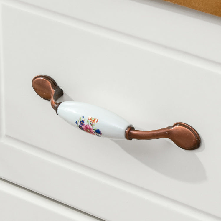 Modern Wooden Accent Chest with 9 Drawers with Cabriole Legs Chest