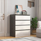 Modern Wood Accent Chest with Drawers Rectangle Chest 23.62" Long 24"L x 16"W x 35"H Gray-White 4 Clearhalo 'Cabinets & Chests' 'cabinets_chests' 'furn' 'furn_cabinets_chests' 'Furniture' 'Living Room Furniture' 5995332