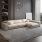 Square Arm Sectional Sofa Contemporary 3-seater Leather Sectional Clearhalo 'furn' 'furn_sectionals' 'Furniture' 'Living Room Furniture' 'Sectionals' 5995365