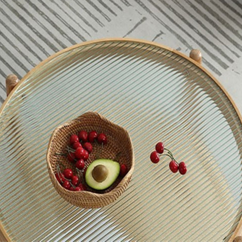 棚付きガラス張りのコーヒーカクテルテーブルコンテンポラリー4脚コーヒーテーブル