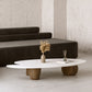 Scandinavian Style Coffee Table 3 Legs Wooden Coffee Table in White 51.2"L x 23.6"W x 11.8"H Clearhalo 'Coffee & Accent Tables' 'Coffee Tables' 'coffee_tables' 'furn' 'furn_coffee_tables' 'Furniture' 'Living Room Furniture' 5995498