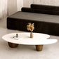 Scandinavian Style Coffee Table 3 Legs Wooden Coffee Table in White Clearhalo 'Coffee & Accent Tables' 'Coffee Tables' 'coffee_tables' 'furn' 'furn_coffee_tables' 'Furniture' 'Living Room Furniture' 5995500