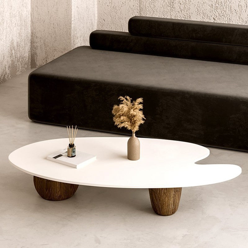 Scandinavian Style Coffee Table 3 Legs Wooden Coffee Table in White Clearhalo 'Coffee & Accent Tables' 'Coffee Tables' 'coffee_tables' 'furn' 'furn_coffee_tables' 'Furniture' 'Living Room Furniture' 5995500