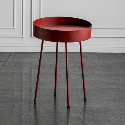 メタルラウンドコーヒーテーブルミッドセンチュリーモダン4脚カクテルテーブル