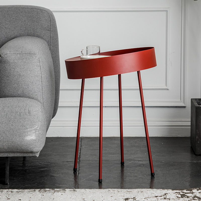 メタルラウンドコーヒーテーブルミッドセンチュリーモダン4脚カクテルテーブル