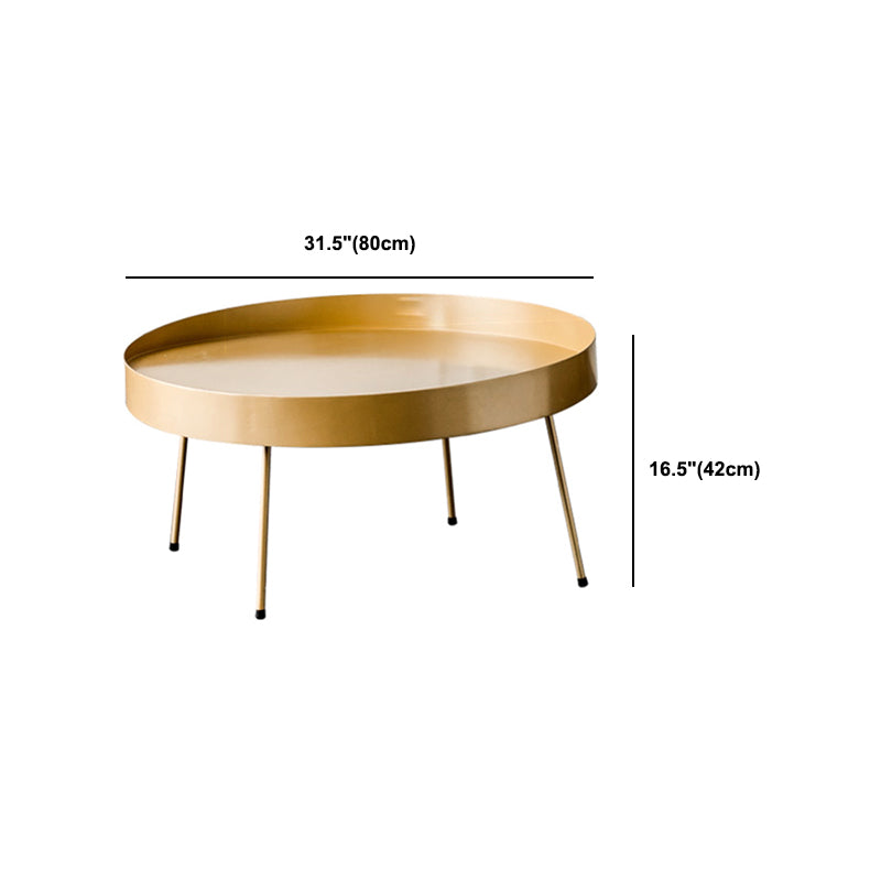 メタルラウンドコーヒーテーブルミッドセンチュリーモダン4脚カクテルテーブル