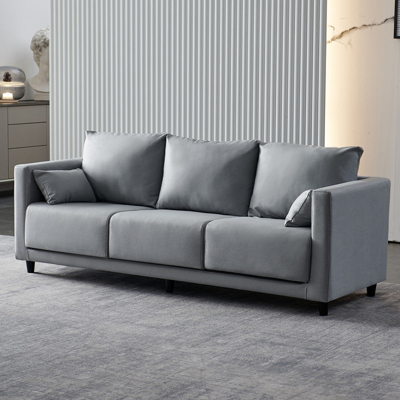 3 plazas 29.5 "H Faux Faux Leather Square Arm Sofá para sala de estar