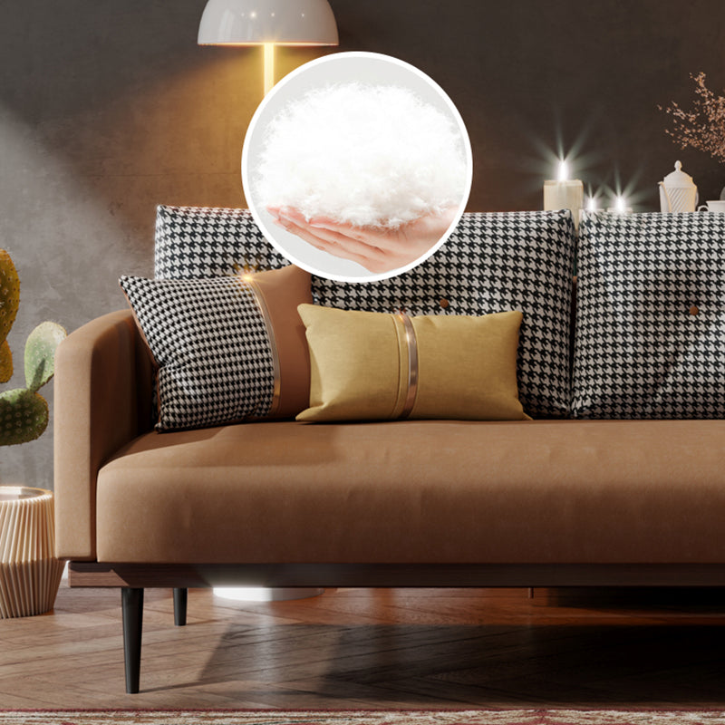 29.5" H Contemporary Faux Leather Square Arm Sofa for Living Room Clearhalo 'furn' 'furn_sofas' 'Furniture' 'Living Room Furniture' 'Sofa' 'sofas' 5995614