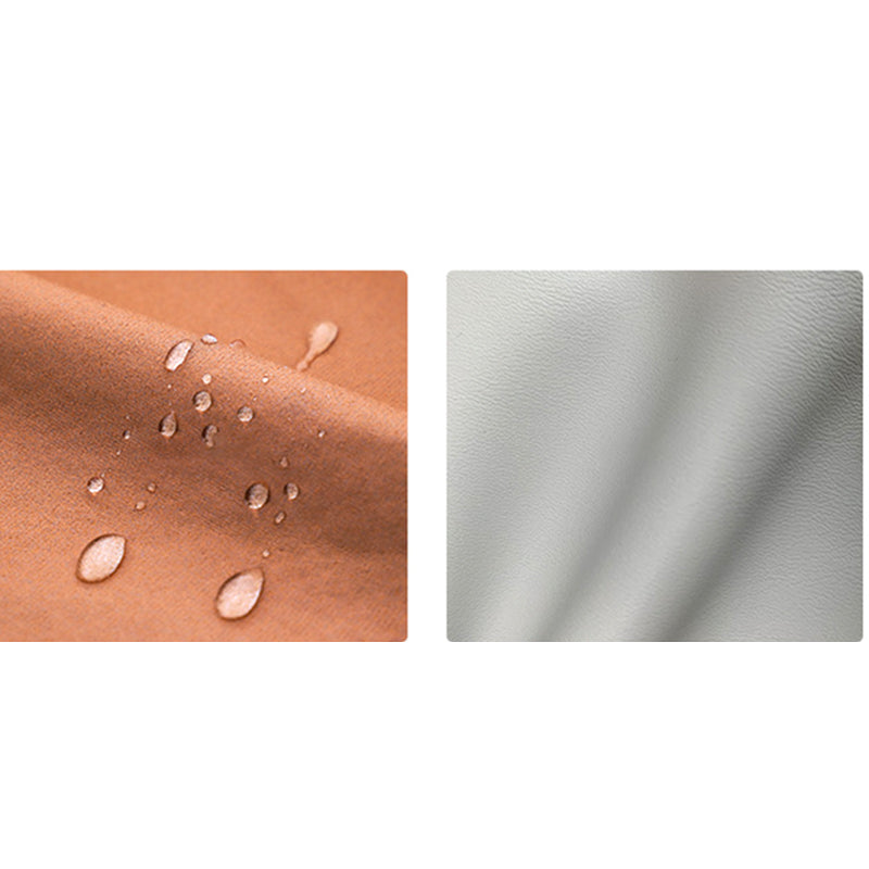 コンテンポラリー29.5 "Hオレンジフェイクレザーピロートップアームソファー