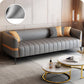 Contemporain 225,6 "H FAUX CUIR TUXEDO ARRAL SOFA pour le salon