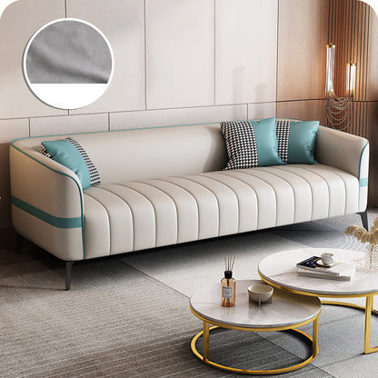 Contemporain 225,6 "H FAUX CUIR TUXEDO ARRAL SOFA pour le salon