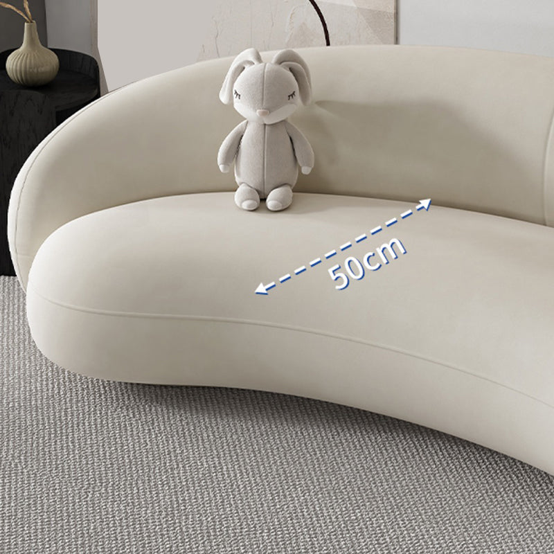 Sofá de brazo de pendiente de terciopelo contemporáneo de 23.62 "para sala de estar para sala de estar