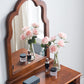 15.74" Wide Rubberwood Vanity Set with Mirror Traditions Dresser with 1-Drawer