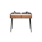 Vanity Stone Makeup Dressing Table Stool Set with 2 Drawers - 31.1" H Clearhalo 'Bedroom Furniture' 'furn' 'furn_makeup_vanities' 'Furniture' 'Makeup Vanities' 'makeup_vanities' 5995952