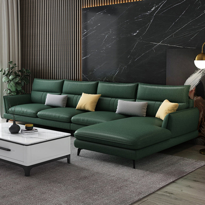 Hedendaags stationair faux leer verzonken armbank chaise