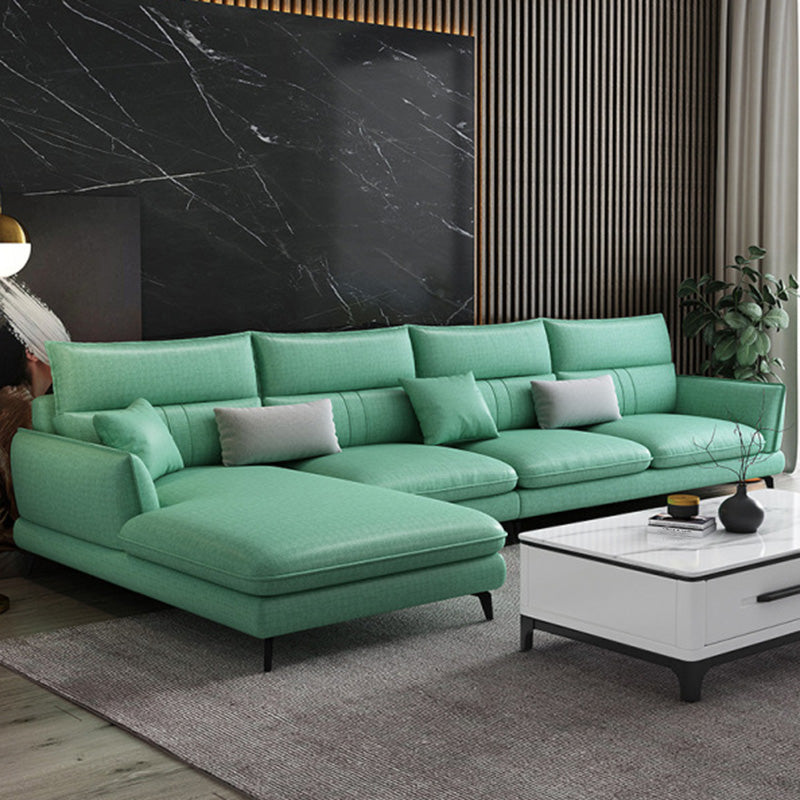 Hedendaags stationair faux leer verzonken armbank chaise