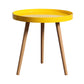 19.69 inch Wide Scandinavian Sofa Side Accent Table Wooden 3 Legs Round Side End Table Yellow 1 Clearhalo 'Coffee & Accent Tables' 'End & Side Tables' 'end_side_tables' 'furn' 'furn_end_side_tables' 'Furniture' 'Living Room Furniture' 5996183