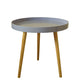 19.69 inch Wide Scandinavian Sofa Side Accent Table Wooden 3 Legs Round Side End Table Gray 1 Clearhalo 'Coffee & Accent Tables' 'End & Side Tables' 'end_side_tables' 'furn' 'furn_end_side_tables' 'Furniture' 'Living Room Furniture' 5996186