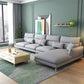 Contemporary Flared Arm Stationary Living Room Cushions Sofa Chaise Light Gray Right Clearhalo 'furn' 'furn_sectionals' 'Furniture' 'Living Room Furniture' 'Sectionals' 5996222