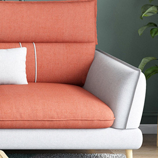 Contemporary Flared Arm Stationary Living Room Cushions Sofa Chaise Clearhalo 'furn' 'furn_sectionals' 'Furniture' 'Living Room Furniture' 'Sectionals' 5996228