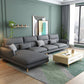 Contemporary Flared Arm Stationary Living Room Cushions Sofa Chaise Dark Gray Left Clearhalo 'furn' 'furn_sectionals' 'Furniture' 'Living Room Furniture' 'Sectionals' 5996233