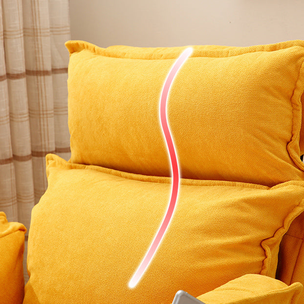 Contemporary Fabric Arms Included With Loose Cover Basic Four Leg Accent Chair