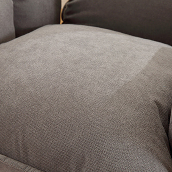 Contemporary Fabric Arms Included With Loose Cover Basic Four Leg Accent Chair