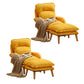 Contemporary Fabric Arms Included With Loose Cover Basic Four Leg Accent Chair