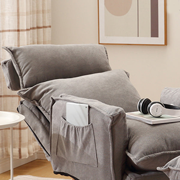 Contemporary Fabric Arms Included With Loose Cover Basic Four Leg Accent Chair