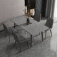 Stone Top Dining Table Industrial 4 Legs  Dining Table for Dining Room