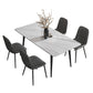 Stone Top Dining Table Industrial 4 Legs  Dining Table for Dining Room