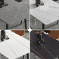 Stone Top Dining Table Industrial 4 Legs  Dining Table for Dining Room